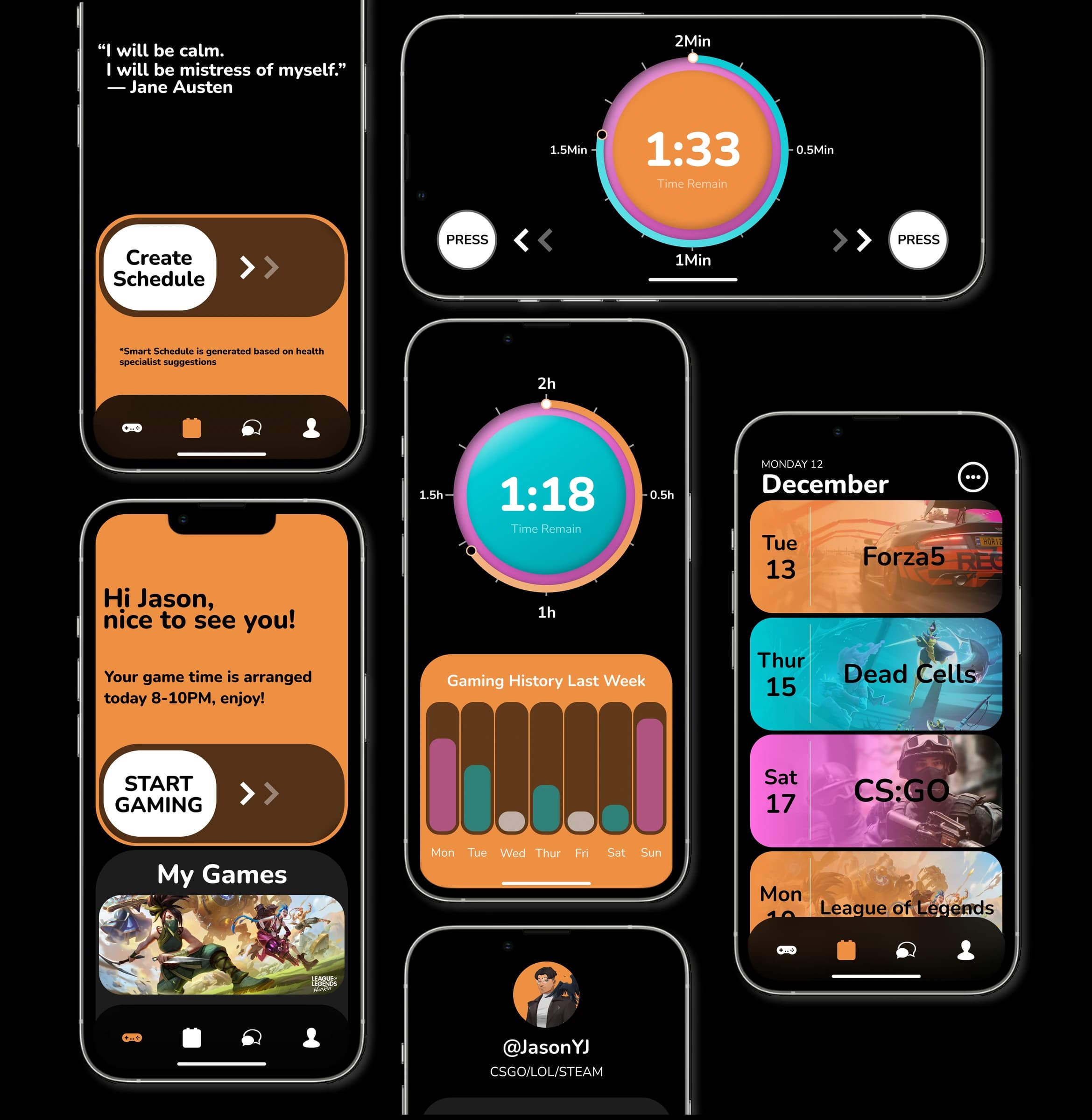 GameTime mobile app presentation