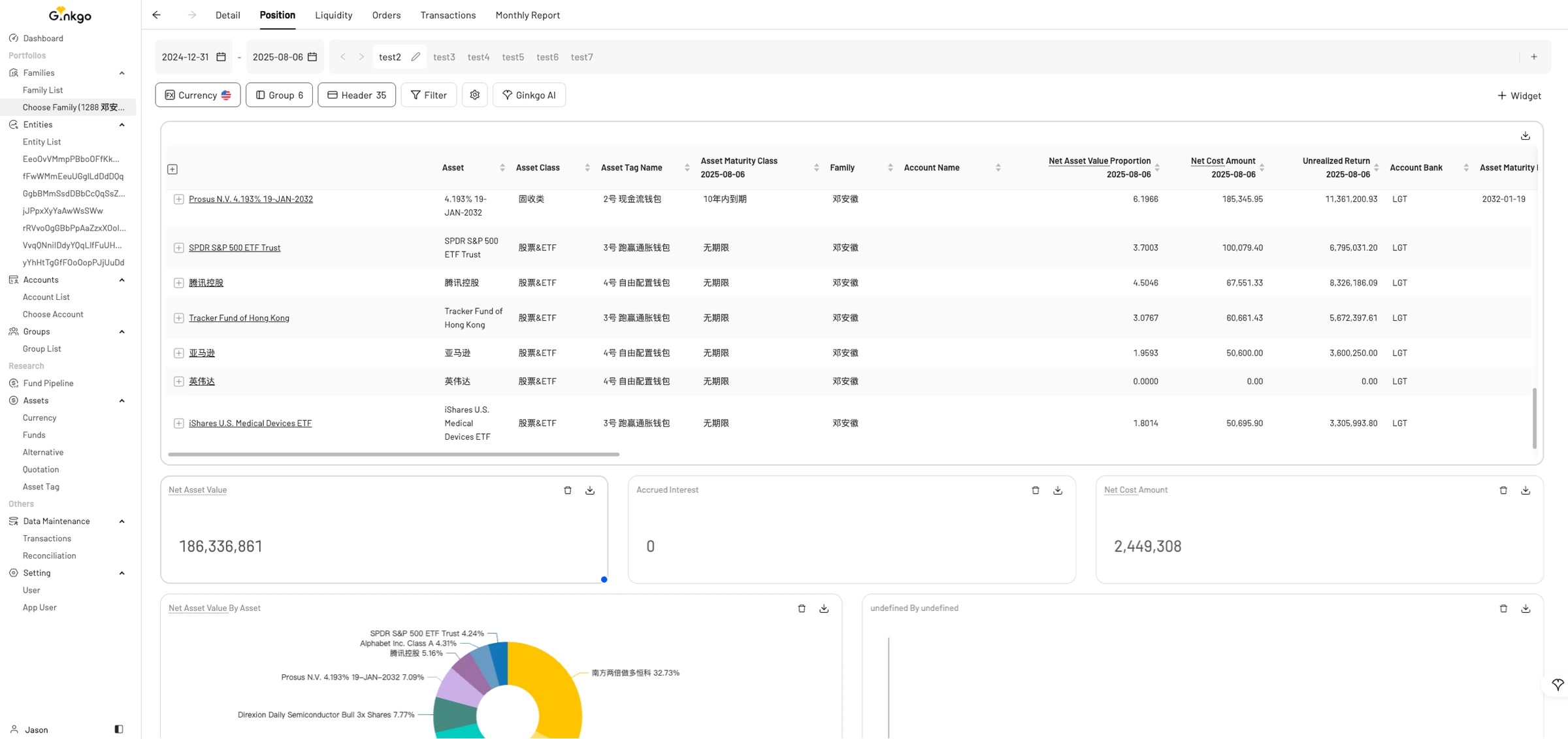 Ginkgo SaaS — Dashboard 三段式导航结构 1