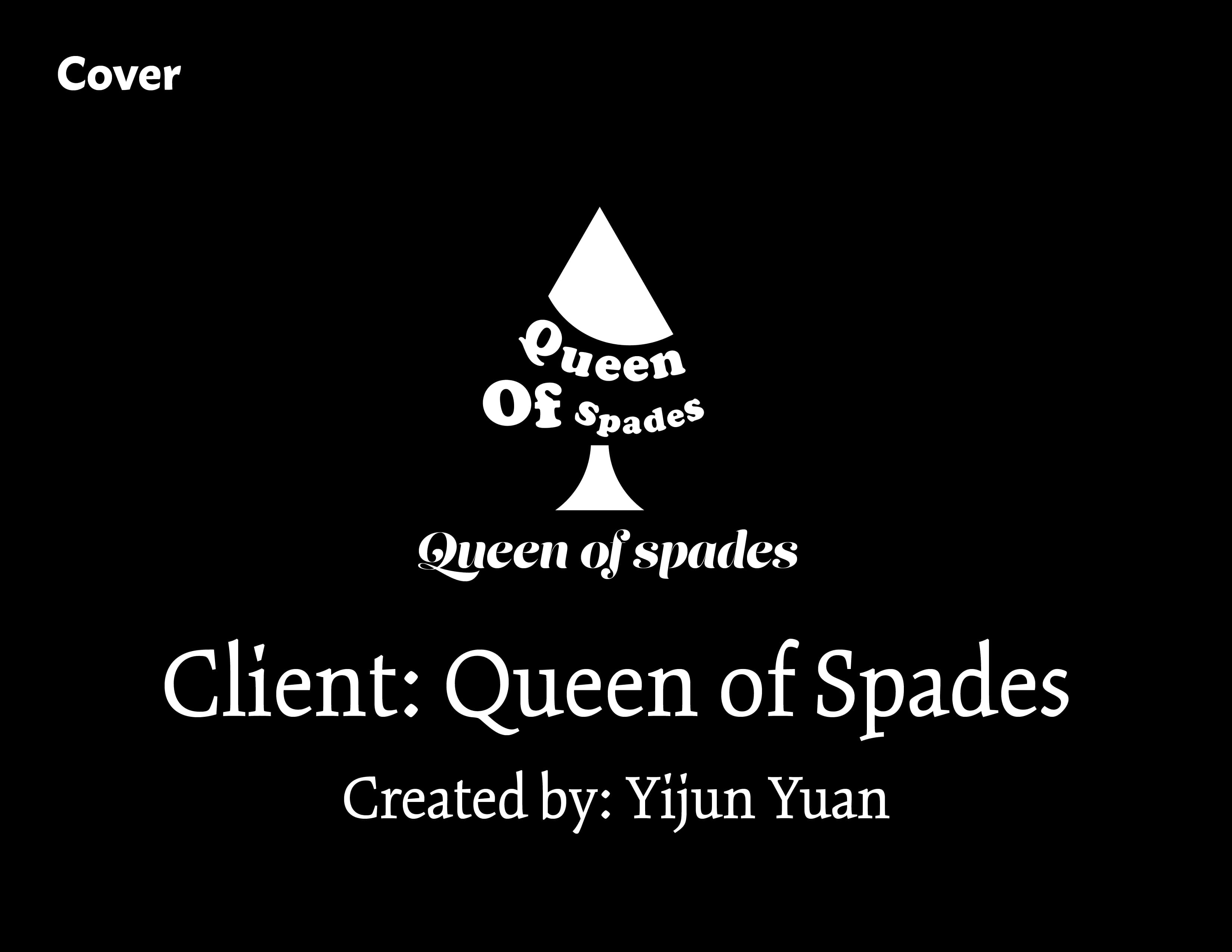 Queen of Spades identity presentation page 1
